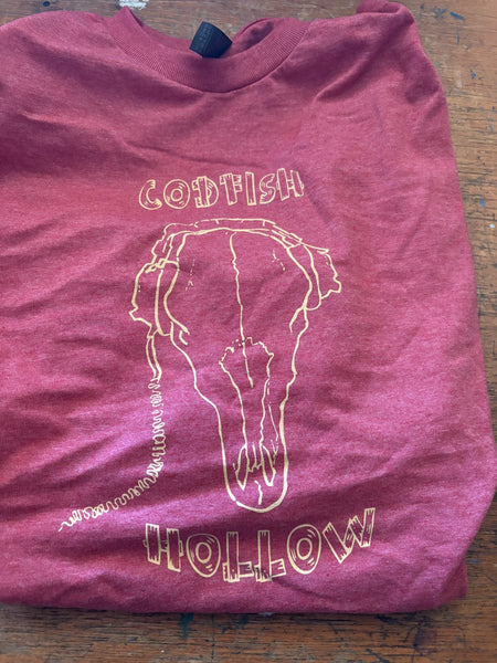Codfish Hollow Skull  T-shirt (5 styles available)