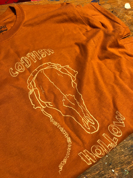 Codfish Hollow Skull  T-shirt (3 styles available)
