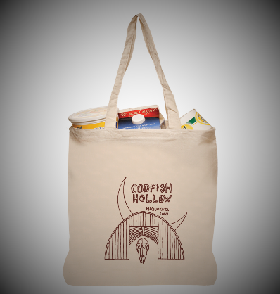Codfish Hollow Canvas Tote Bags