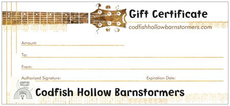 Codfish Hollow Gift Certificate
